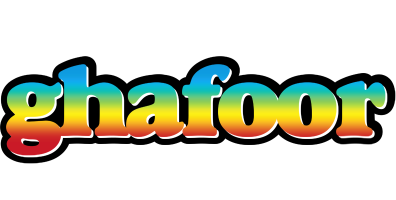 Ghafoor color logo
