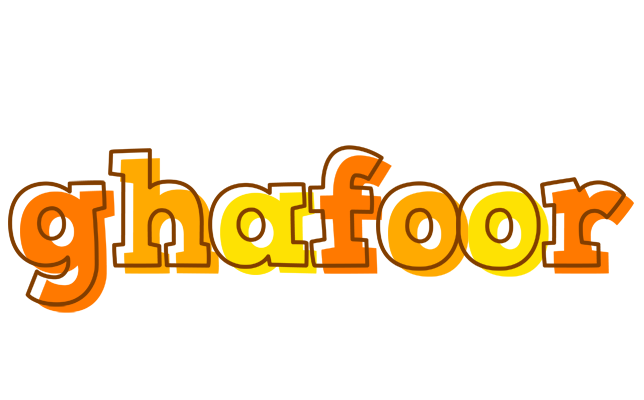 Ghafoor desert logo