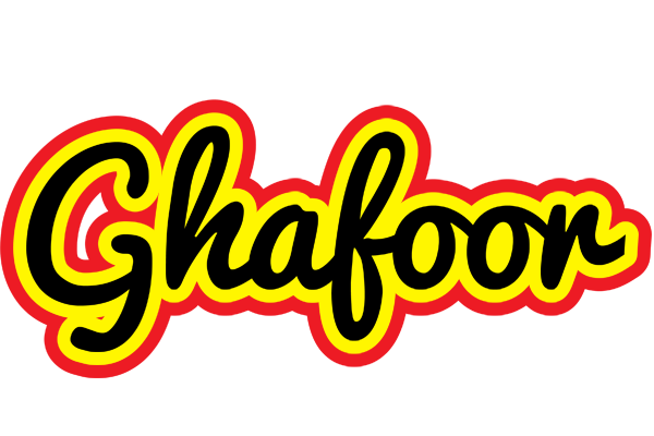 Ghafoor flaming logo