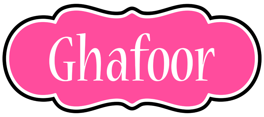 Ghafoor invitation logo