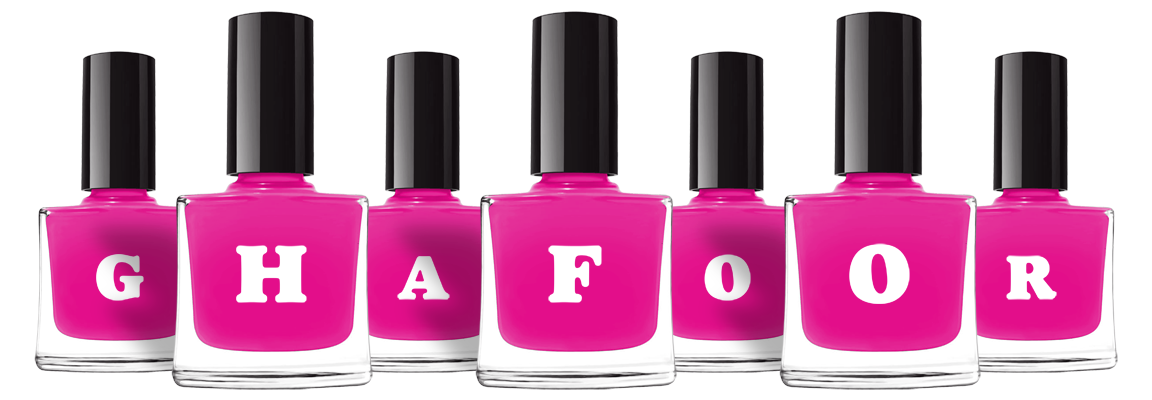 Ghafoor nails logo