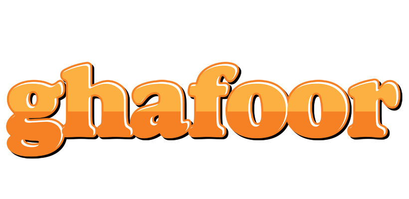 Ghafoor orange logo