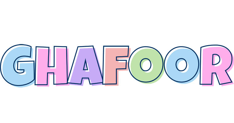 Ghafoor pastel logo
