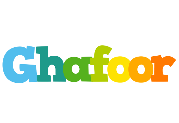 Ghafoor rainbows logo