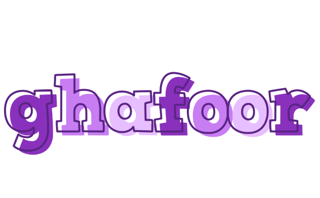 Ghafoor sensual logo