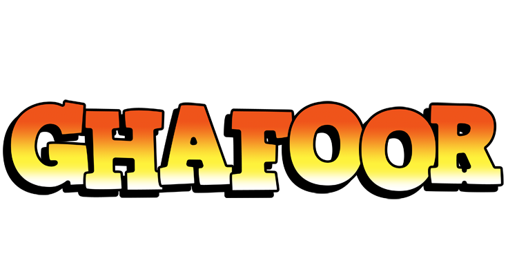 Ghafoor sunset logo