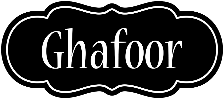 Ghafoor welcome logo