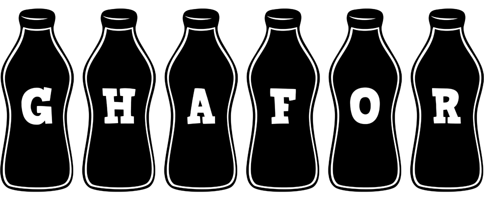 Ghafor bottle logo