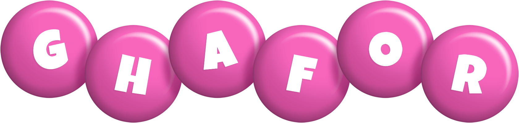 Ghafor candy-pink logo