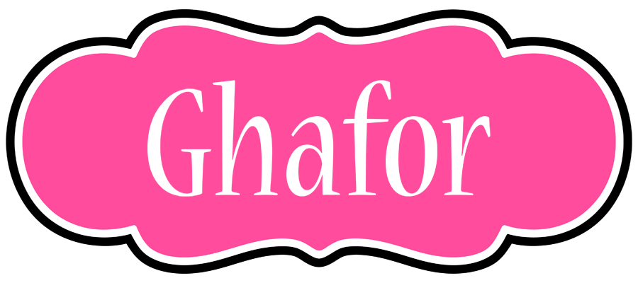 Ghafor invitation logo