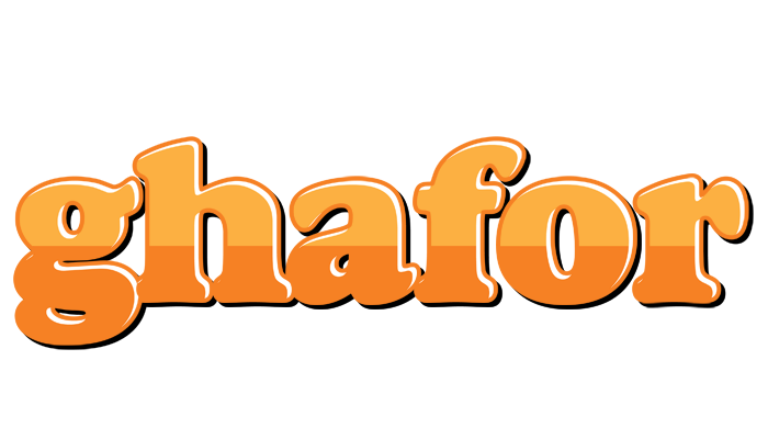 Ghafor orange logo