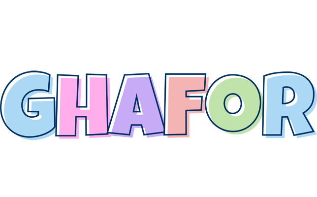 Ghafor pastel logo