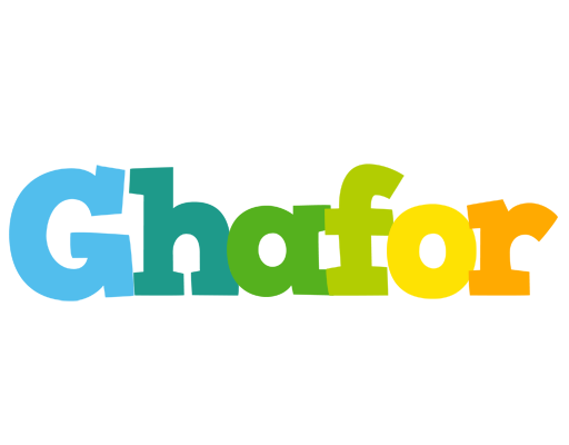 Ghafor rainbows logo