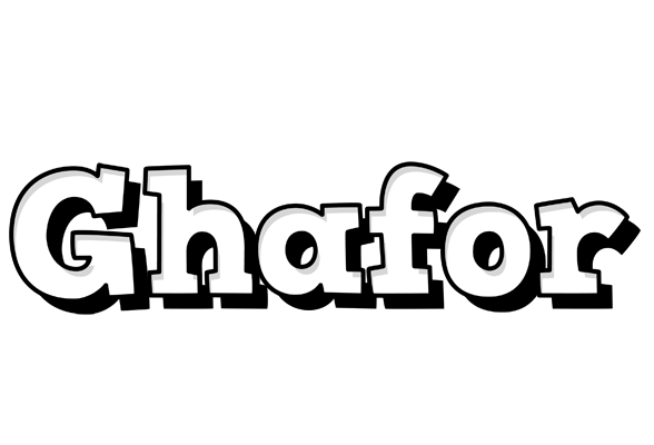 Ghafor snowing logo