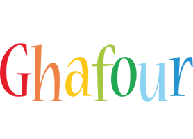 Ghafour birthday logo