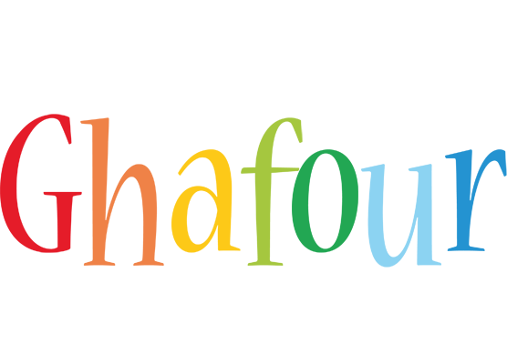 Ghafour birthday logo