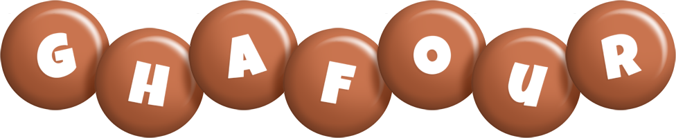 Ghafour candy-brown logo