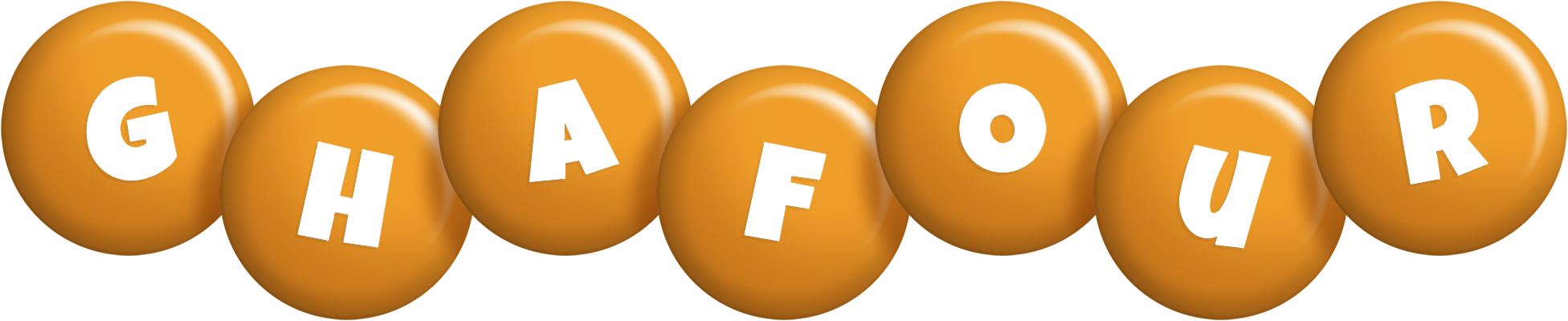 Ghafour candy-orange logo