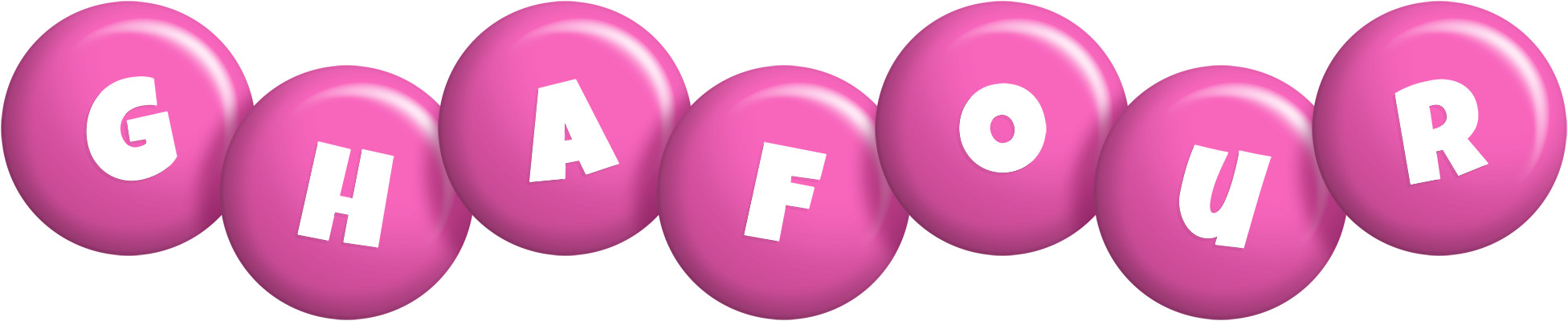 Ghafour candy-pink logo