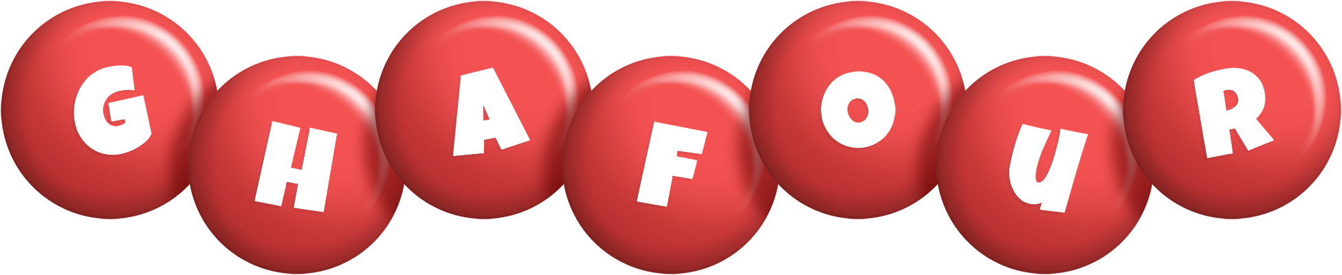 Ghafour candy-red logo