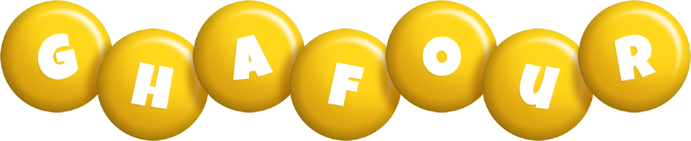 Ghafour candy-yellow logo