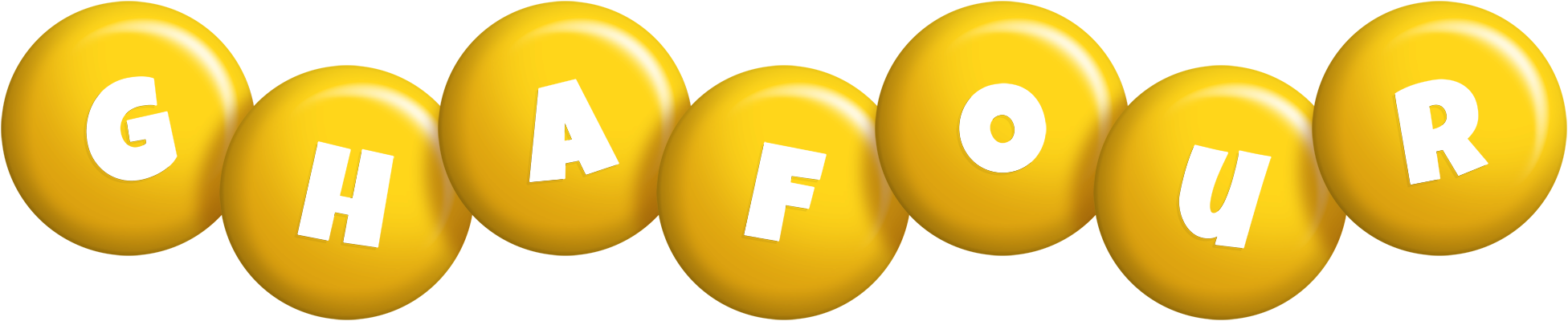 Ghafour candy-yellow logo
