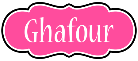 Ghafour invitation logo