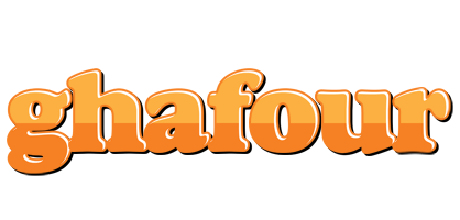 Ghafour orange logo