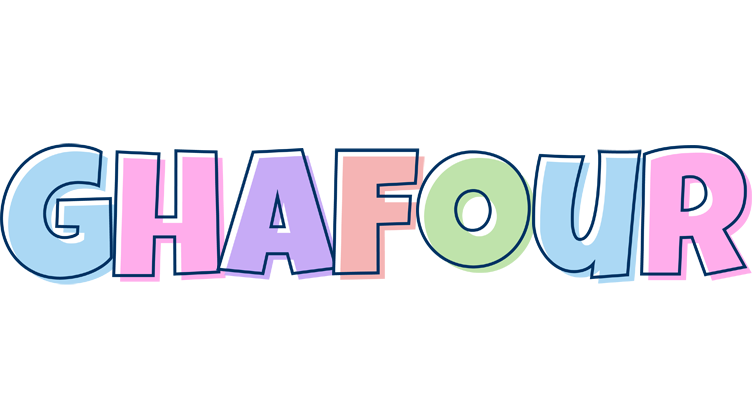 Ghafour pastel logo