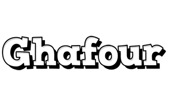 Ghafour snowing logo