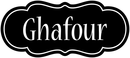 Ghafour welcome logo