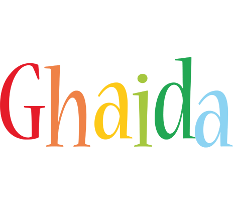 Ghaida birthday logo