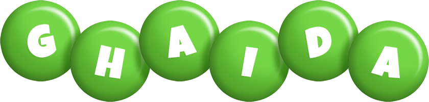 Ghaida candy-green logo