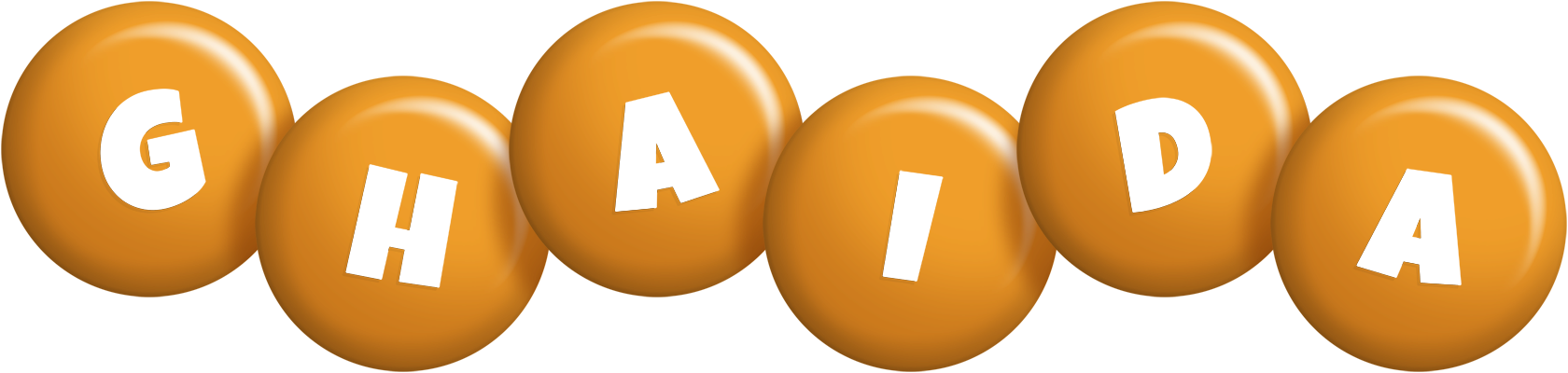 Ghaida candy-orange logo