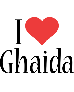 Ghaida i-love logo