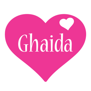 Ghaida love-heart logo
