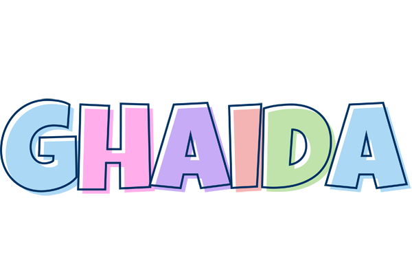 Ghaida pastel logo