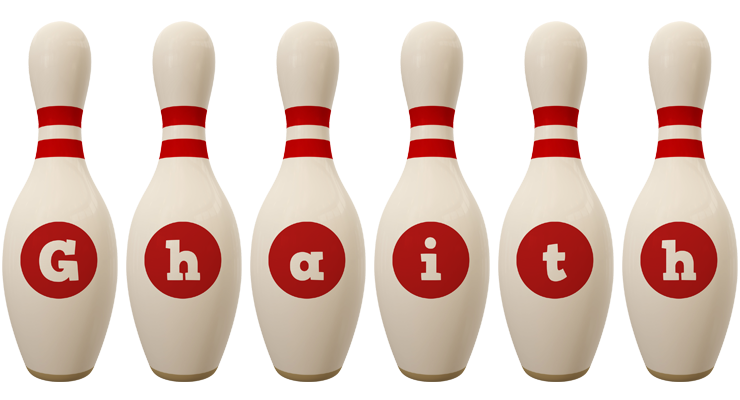 Ghaith bowling-pin logo