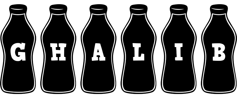 Ghalib bottle logo