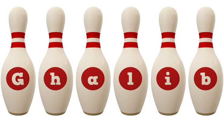 Ghalib bowling-pin logo