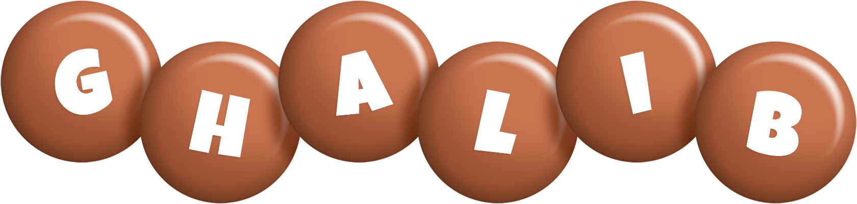 Ghalib candy-brown logo
