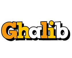 Ghalib cartoon logo