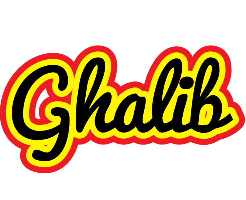 Ghalib flaming logo