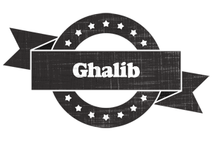 Ghalib grunge logo