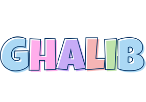 Ghalib pastel logo