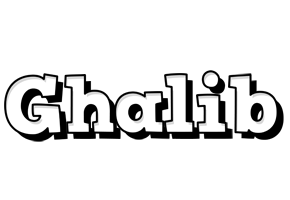 Ghalib snowing logo