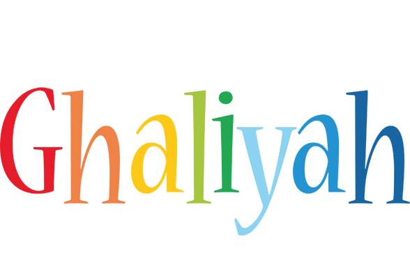 Ghaliyah birthday logo