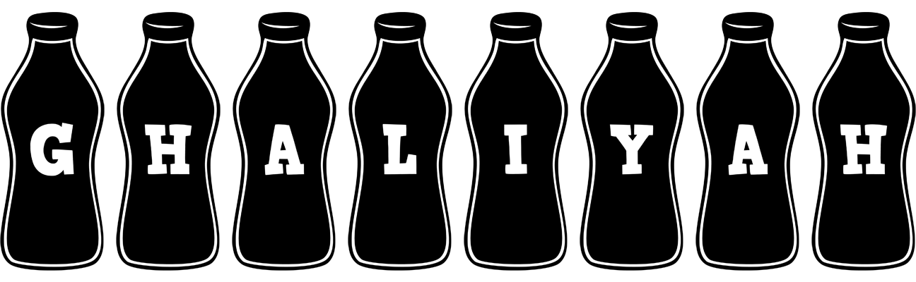 Ghaliyah bottle logo