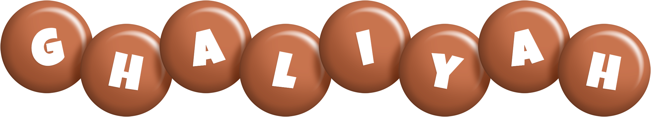 Ghaliyah candy-brown logo