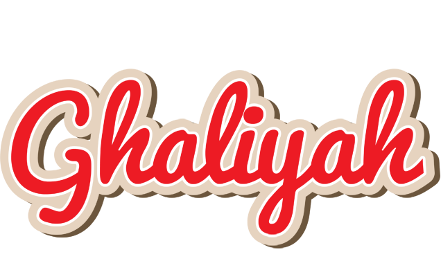 Ghaliyah chocolate logo